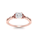 Load image into Gallery viewer, vintage-irish-knot-asscher-diamond-engagement-ring-with-ruby-in-rose-gold-FD124181ASRGRUDR-NL-RG.jpg