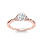 Load image into Gallery viewer, vintage-irish-knot-cushion-diamond-engagement-ring-in-rose-gold-FD124181CUR-NL-RG.jpg