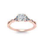 Load image into Gallery viewer, vintage-irish-knot-cushion-diamond-engagement-ring-with-blue-topaz-in-rose-gold-FD124181CURGICBLTO-NL-RG.jpg
