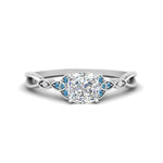 Load image into Gallery viewer, vintage-irish-knot-cushion-diamond-engagement-ring-with-blue-topaz-in-white-gold-FD124181CURGICBLTO-NL-WG.jpg
