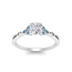 Load image into Gallery viewer, vintage-irish-knot-cushion-diamond-engagement-ring-with-blue-topaz-in-white-gold-FD124181CURGICBLTO-NL-WG.jpg
