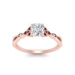 Load image into Gallery viewer, vintage-irish-knot-cushion-diamond-engagement-ring-with-ruby-in-rose-gold-FD124181CURGRUDR-NL-RG.jpg