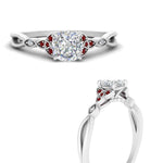 Load image into Gallery viewer, vintage-irish-knot-cushion-diamond-engagement-ring-with-ruby-in-white-gold-FD124181CURGRUDR-NL-WG.jpg
