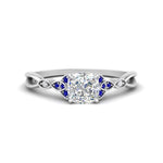 Load image into Gallery viewer, vintage-irish-knot-cushion-diamond-engagement-ring-with-sapphire-in-white-gold-FD124181CURGSABL-NL-WG.jpg

