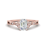 Load image into Gallery viewer, vintage-irish-knot-emerald-cut-diamond-engagement-ring-in-rose-gold-FD124181EMR-NL-RG.jpg
