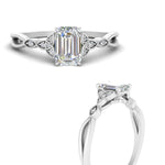 Load image into Gallery viewer, vintage-irish-knot-emerald-cut-diamond-engagement-ring-in-white-gold-FD124181EMR-NL-WG.jpg