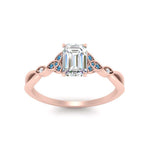 Load image into Gallery viewer, vintage-irish-knot-emerald-cut-diamond-engagement-ring-with-blue-topaz-in-rose-gold-FD124181EMRGICBLTO-NL-RG.jpg

