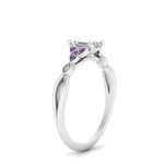 Load image into Gallery viewer, vintage-irish-knot-emerald-cut-diamond-engagement-ring-with-purple-topaz-in-white-gold-FD124181EMRGVITO-NL-WG.jpg