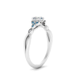 Load image into Gallery viewer, vintage-irish-knot-heart-diamond-engagement-ring-with-blue-topaz-in-white-gold-FD124181HTRGICBLTO-NL-WG.jpg