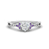 Load image into Gallery viewer, vintage-irish-knot-heart-diamond-engagement-ring-with-purple-topaz-in-white-gold-FD124181HTRGVITO-NL-WG.jpg