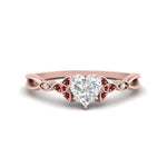 Load image into Gallery viewer, vintage-irish-knot-heart-diamond-engagement-ring-with-ruby-in-rose-gold-FD124181HTRGRUDR-NL-RG.jpg