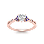 Load image into Gallery viewer, vintage-irish-knot-heart-diamond-engagement-ring-with-sapphire-in-rose-gold-FD124181HTRGSABL-NL-RG.jpg