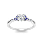 Load image into Gallery viewer, vintage-irish-knot-heart-diamond-engagement-ring-with-sapphire-in-white-gold-FD124181HTRGSABL-NL-WG.jpg