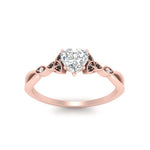 Load image into Gallery viewer, vintage-irish-knot-heart-engagement-ring-with-black-diamond-in-rose-gold-FD124181HTRGBLACK-NL-RG.jpg