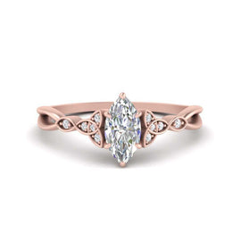 Vintage Irish Celtic Engagement Ring