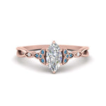 Load image into Gallery viewer, vintage-irish-knot-marquise-diamond-engagement-ring-with-blue-topaz-in-rose-gold-FD124181MQRGICBLTO-NL-RG.jpg

