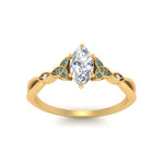 Load image into Gallery viewer, vintage-irish-knot-marquise-diamond-engagement-ring-with-blue-topaz-in-yellow-gold-FD124181MQRGICBLTO-NL-YG.jpg
