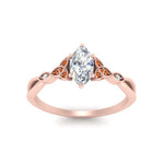 Load image into Gallery viewer, vintage-irish-knot-marquise-diamond-engagement-ring-with-orange-sapphire-in-rose-gold-FD124181MQRGSAOR-NL-RG.jpg
