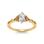 Load image into Gallery viewer, vintage-irish-knot-marquise-diamond-engagement-ring-with-orange-sapphire-in-yellow-gold-FD124181MQRGSAOR-NL-YG.jpg
