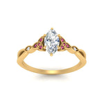 Load image into Gallery viewer, vintage-irish-knot-marquise-diamond-engagement-ring-with-pink-sapphire-in-yellow-gold-FD124181MQRGSADRPI-NL-YG.jpg
