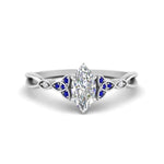 Load image into Gallery viewer, vintage-irish-knot-marquise-diamond-engagement-ring-with-sapphire-in-white-gold-FD124181MQRGSABL-NL-WG.jpg
