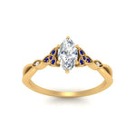 Load image into Gallery viewer, vintage-irish-knot-marquise-diamond-engagement-ring-with-sapphire-in-yellow-gold-FD124181MQRGSABL-NL-YG.jpg
