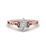 Load image into Gallery viewer, vintage-irish-knot-marquise-engagement-ring-with-black-diamond-in-rose-gold-FD124181MQRGBLACK-NL-RG.jpg
