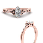 Load image into Gallery viewer, vintage-irish-knot-marquise-engagement-ring-with-black-diamond-in-rose-gold-FD124181MQRGBLACK-NL-RG.jpg

