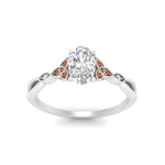 Load image into Gallery viewer, vintage-irish-knot-oval-diamond-engagement-ring-with-orange-sapphire-in-white-gold-FD124181OVRGSAOR-NL-WG.jpg