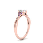 Load image into Gallery viewer, vintage-irish-knot-oval-diamond-engagement-ring-with-purple-topaz-in-rose-gold-FD124181OVRGVITO-NL-RG.jpg