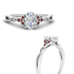Load image into Gallery viewer, vintage-irish-knot-oval-diamond-engagement-ring-with-ruby-in-white-gold-FD124181OVRGRUDR-NL-WG.jpg