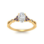 Load image into Gallery viewer, vintage-irish-knot-oval-diamond-engagement-ring-with-sapphire-in-yellow-gold-FD124181OVRGSABL-NL-YG.jpg