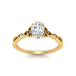 Load image into Gallery viewer, vintage-irish-knot-oval-engagement-ring-with-black-diamond-in-yellow-gold-FD124181OVRGBLACK-NL-YG.jpg