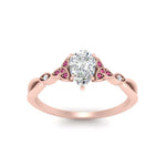 Load image into Gallery viewer, vintage-irish-knot-pear-diamond-engagement-ring-with-pink-sapphire-in-rose-gold-FD124181PERGSADRPI-NL-RG.jpg
