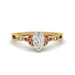 Load image into Gallery viewer, vintage-irish-knot-pear-diamond-engagement-ring-with-pink-sapphire-in-yellow-gold-FD124181PERGSADRPI-NL-YG.jpg
