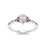 Load image into Gallery viewer, vintage-irish-knot-pear-diamond-engagement-ring-with-ruby-in-white-gold-FD124181PERGRUDR-NL-WG.jpg
