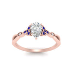 Load image into Gallery viewer, vintage-irish-knot-pear-diamond-engagement-ring-with-sapphire-in-rose-gold-FD124181PERGSABL-NL-RG.jpg
