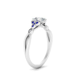 Load image into Gallery viewer, vintage-irish-knot-pear-diamond-engagement-ring-with-sapphire-in-white-gold-FD124181PERGSABL-NL-WG.jpg
