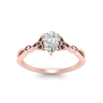 Load image into Gallery viewer, vintage-irish-knot-pear-engagement-ring-with-black-diamond-in-rose-gold-FD124181PERGBLACK-NL-RG.jpg
