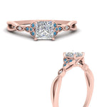 Load image into Gallery viewer, vintage-irish-knot-princess-cut-diamond-engagement-ring-with-blue-topaz-in-rose-gold-FD124181PRRGICBLTO-NL-RG.jpg