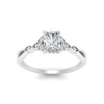 Load image into Gallery viewer, vintage-irish-knot-radiant-diamond-engagement-ring-in-white-gold-FD124181RAR-NL-WG.jpg