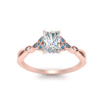 Load image into Gallery viewer, vintage-irish-knot-radiant-diamond-engagement-ring-with-blue-topaz-in-rose-gold-FD124181RARGICBLTO-NL-RG.jpg