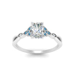 Load image into Gallery viewer, vintage-irish-knot-radiant-diamond-engagement-ring-with-blue-topaz-in-white-gold-FD124181RARGICBLTO-NL-WG.jpg