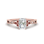 Load image into Gallery viewer, vintage-irish-knot-radiant-diamond-engagement-ring-with-ruby-in-rose-gold-FD124181RARGRUDR-NL-RG.jpg