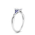 Load image into Gallery viewer, vintage-irish-knot-radiant-diamond-engagement-ring-with-sapphire-in-white-gold-FD124181RARGSABL-NL-WG.jpg