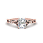 Load image into Gallery viewer, vintage-irish-knot-radiant-engagement-ring-with-black-diamond-in-rose-gold-FD124181RARGBLACK-NL-RG.jpg