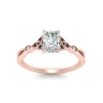 Load image into Gallery viewer, vintage-irish-knot-radiant-engagement-ring-with-black-diamond-in-rose-gold-FD124181RARGBLACK-NL-RG.jpg