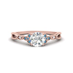 Load image into Gallery viewer, vintage-irish-knot-round-diamond-engagement-ring-with-blue-topaz-in-rose-gold-FD124181RORGICBLTO-NL-RG.jpg