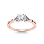 Load image into Gallery viewer, vintage-irish-knot-round-diamond-engagement-ring-with-blue-topaz-in-rose-gold-FD124181RORGICBLTO-NL-RG.jpg