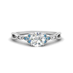Load image into Gallery viewer, vintage-irish-knot-round-diamond-engagement-ring-with-blue-topaz-in-white-gold-FD124181RORGICBLTO-NL-WG.jpg